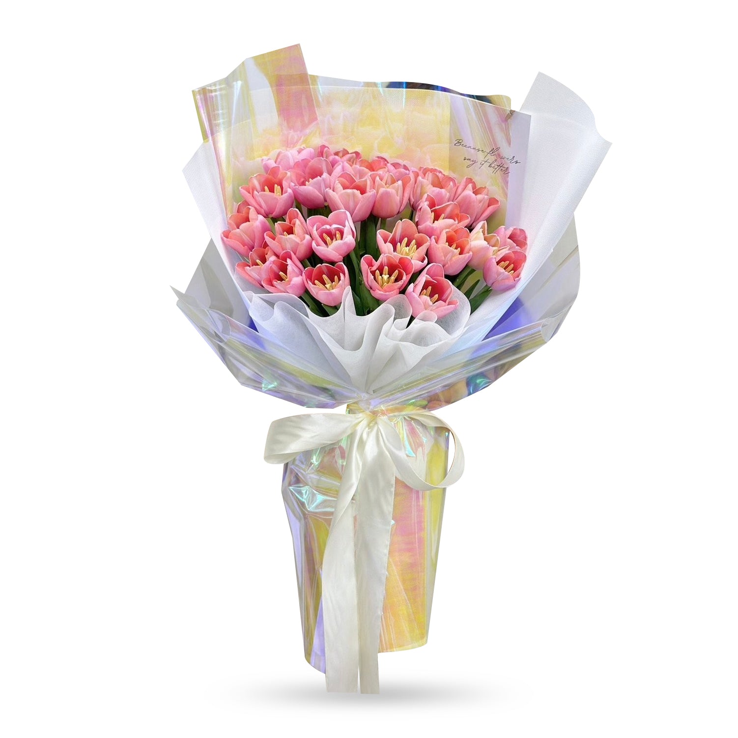 "Babylicious" Bouquet of 30 Pink Tulips